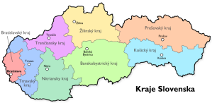 Regiones (Kraj) de Eslovaquia
