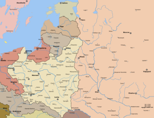 Mapa de la República Polaca (1920-39). Fuenet: wikipedia